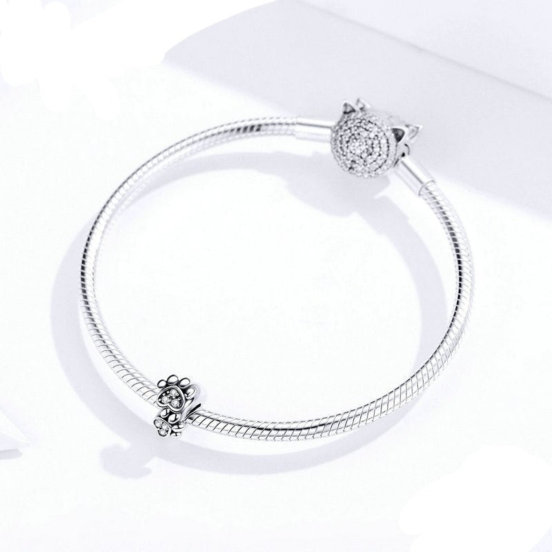 Charm Separador Pet Crystal - 100% Prata 925