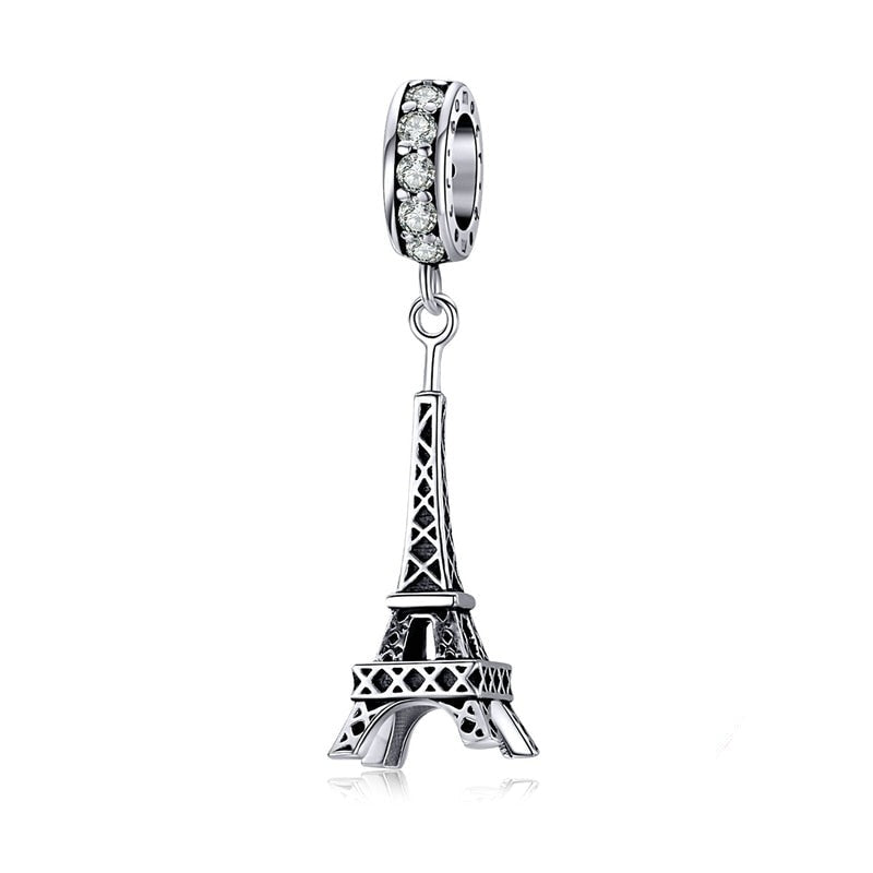 Charm Torre Eiffel Paris - 100% Prata 925 com zircônias