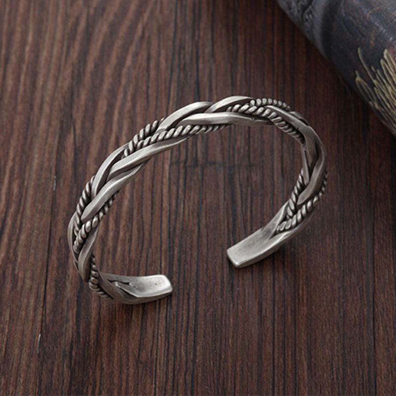 Bracelete Tribal Silver - 100% Prata 925