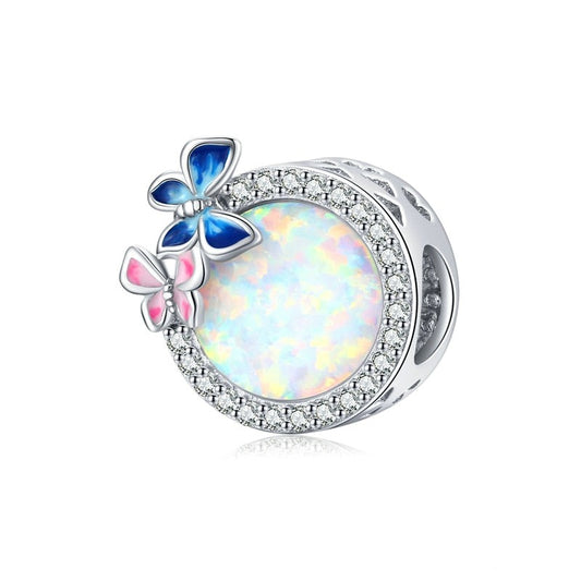 Charm Butterfly Sky - 100% Prata 925 com Opala