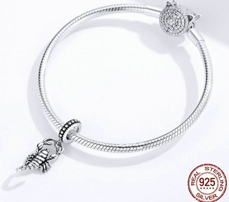 Charm Signo Escorpião - 100% Prata 925