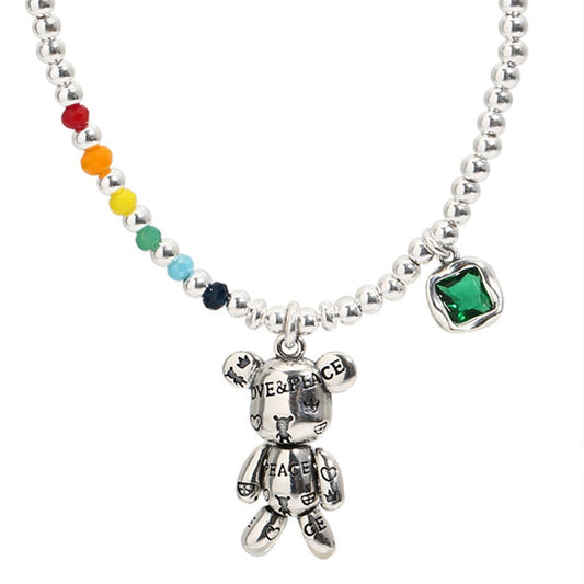 Conjunto de colar e pulseira Color Bear