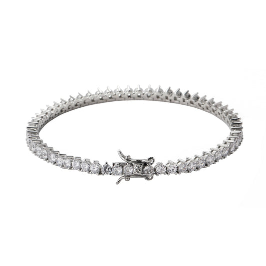 Pulseira de três pontas Paris - Cravejada com zircônias