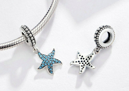 Charm Estrela do Mar - 100% Prata com Zircônias