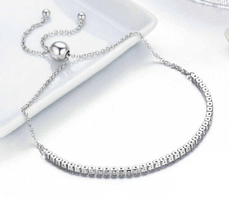 Pulseira Luxo Diamond - 100% Prata 925 com zircônias