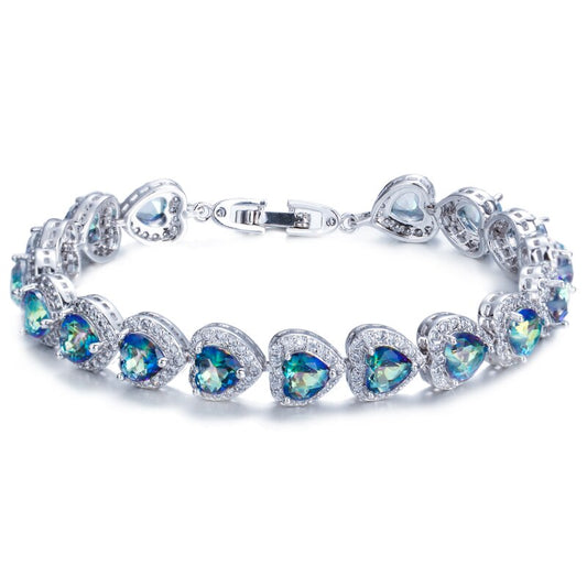 Pulseira de Coração Deep Love - Com Zircônias