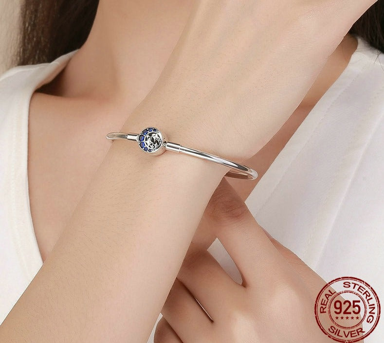 Bracelete Blue Sky - 100% Prata 925 com Zircônias