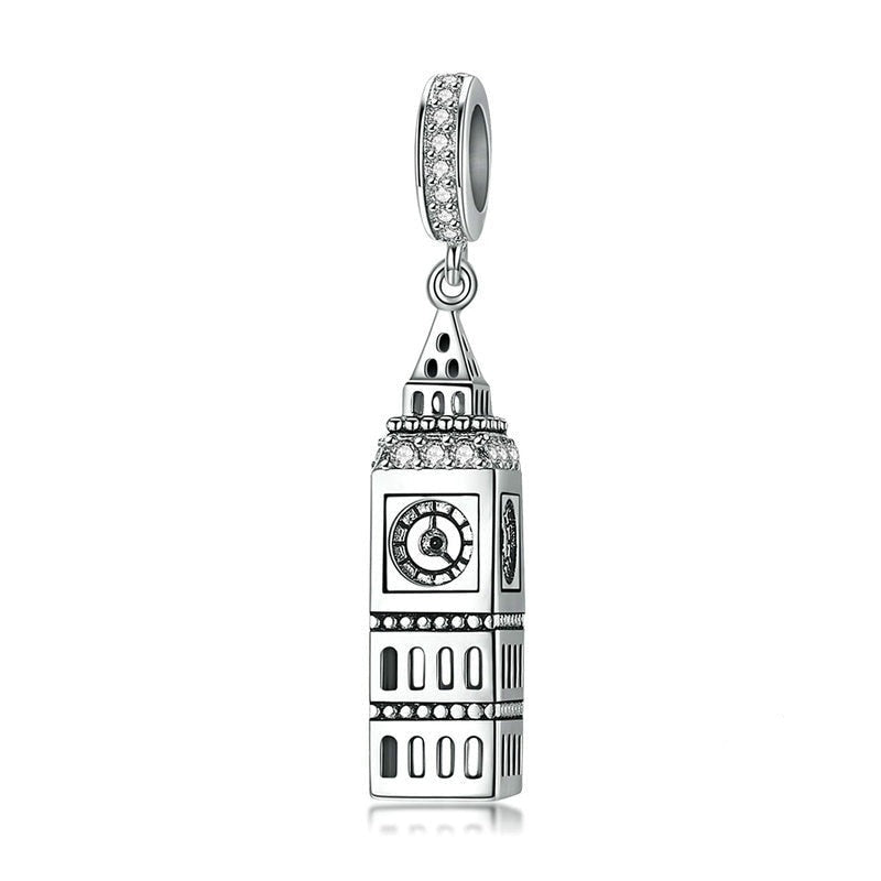 Charm Pendente Big Ben Londres - 100% Prata 925