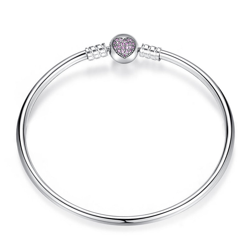 Bracelete Puro Amor - 100% Prata 925 Cravejada com zircônias