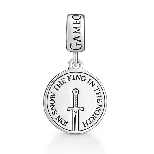 Charm Jon Snow Game Of Thrones - 100% Prata 925
