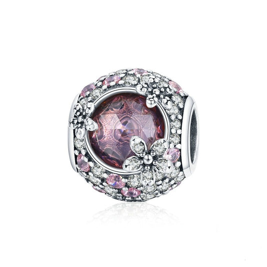 Charm Pink Cherry - 100% Prata 925 com zircônia