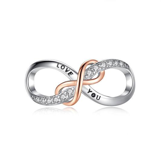 Charm Infinito Silver Rosé