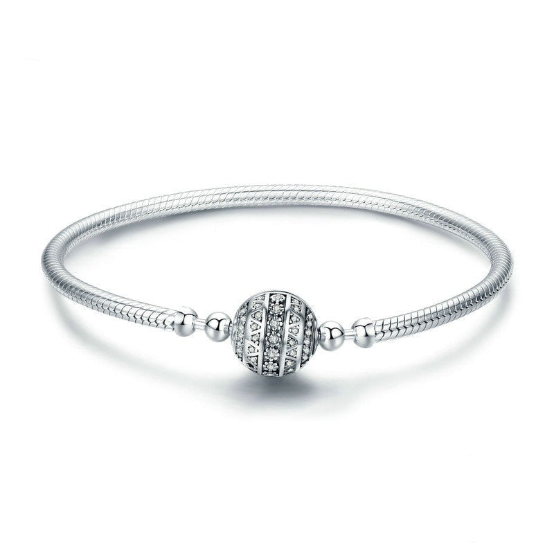 Bracelete Luna Bella - 100% Prata 925 Cravejado com Zircônias