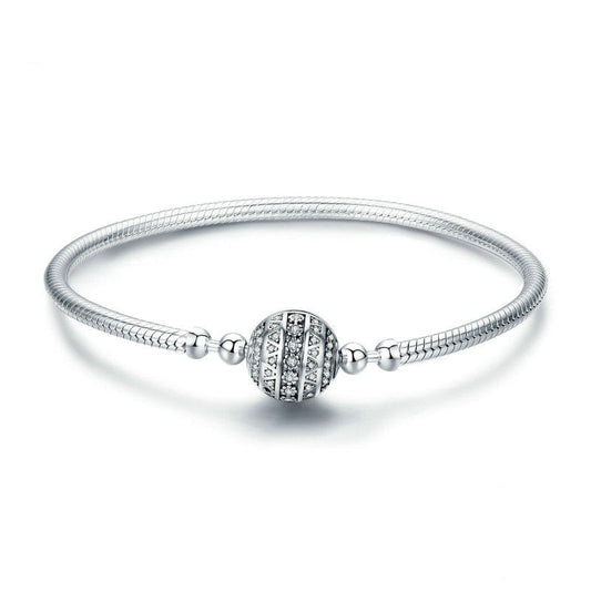 Bracelete Luna Bella - 100% Prata 925 Cravejado com Zircônias