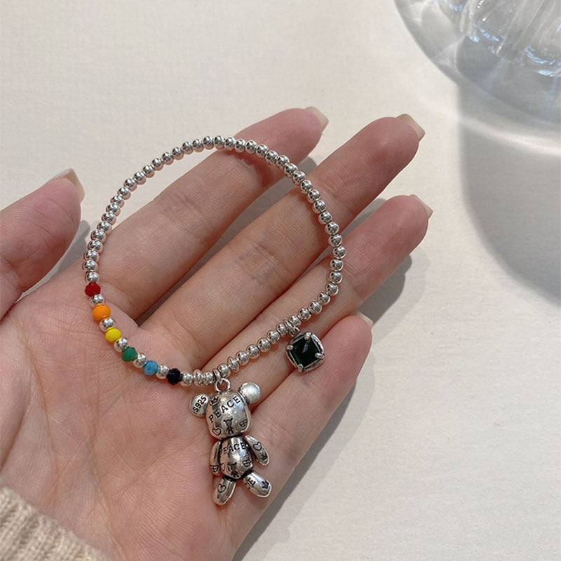 Conjunto de colar e pulseira Color Bear