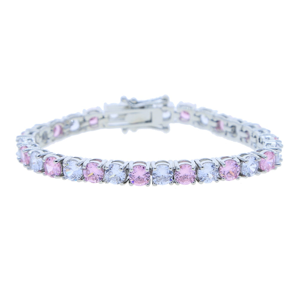 Pulseira Sweet Pink - Cravejada com Zircônias