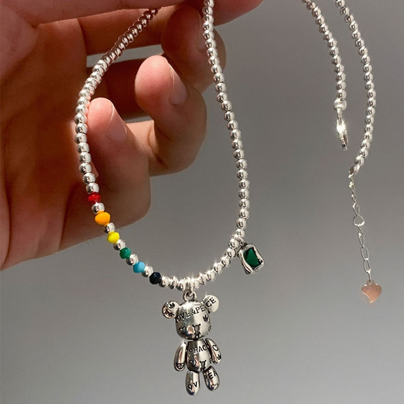 Conjunto de colar e pulseira Color Bear