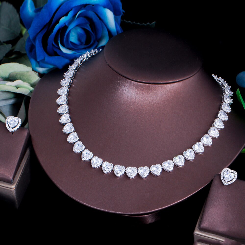 Conjunto Diamond Heart - Cravejado com Zircônias