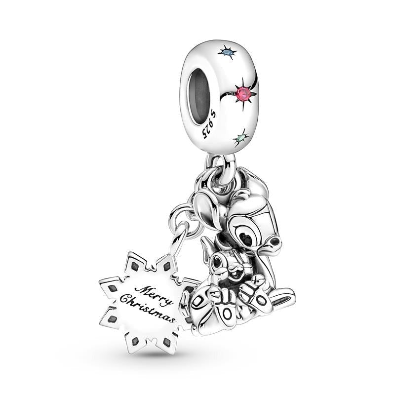 Charm Pendente Bambi e Tambor Disney - 100% Prata 925