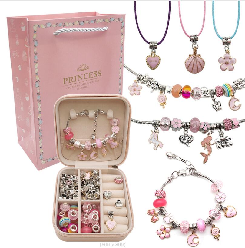 Kit de Pulseiras e Berloques Princess