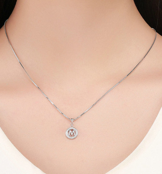 Colar Pendente Letra Inicial - 100% Prata 925