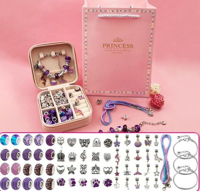 Kit de Pulseiras e Berloques Princess