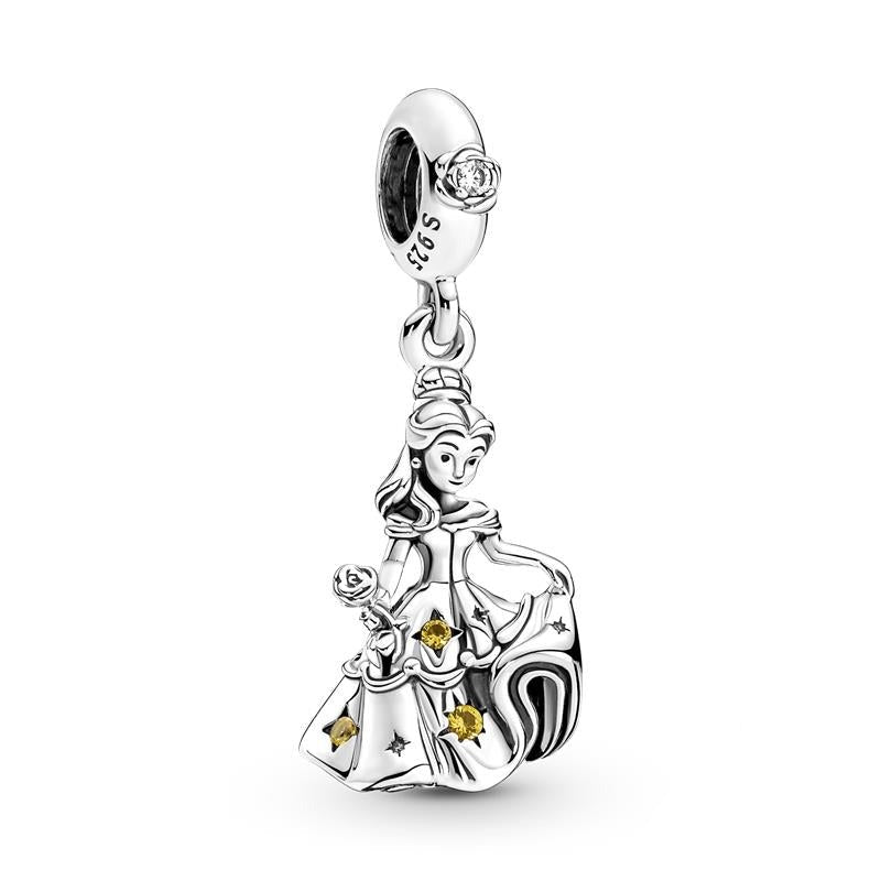 Charm Pendente Bela Disney - 100% Prata 925