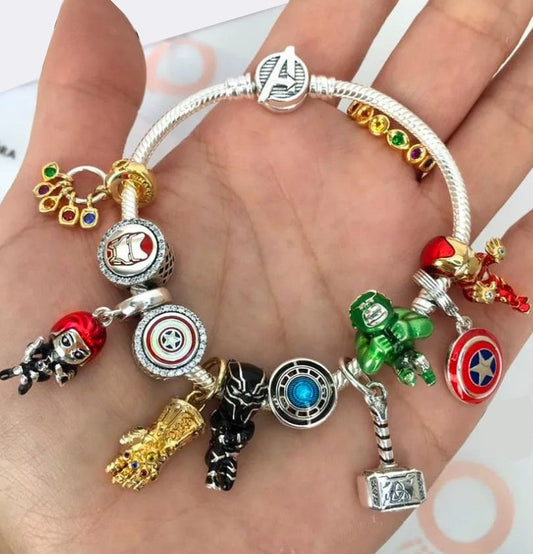 Charm Pendente Manopla Do Infinito Avengers - 100% Prata 925