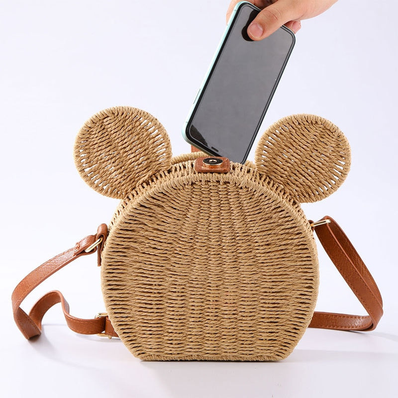 Bolsa de Palha Mickey Mouse