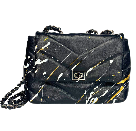 Bolsa Custom Riscada Personalizável - 100% Couro pintado a mão