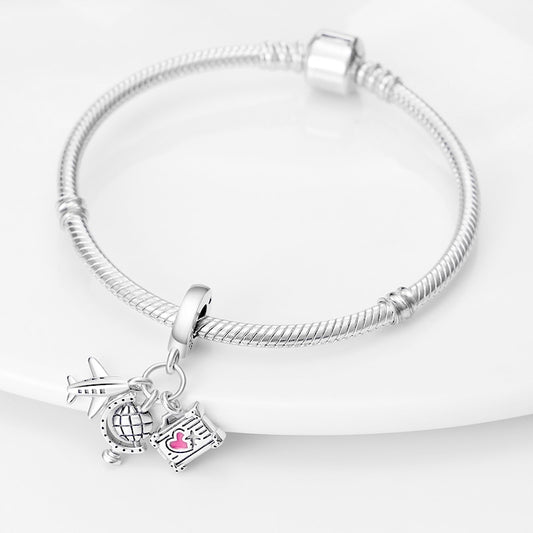 Charm Pendente Love Trip - 100% Prata 925