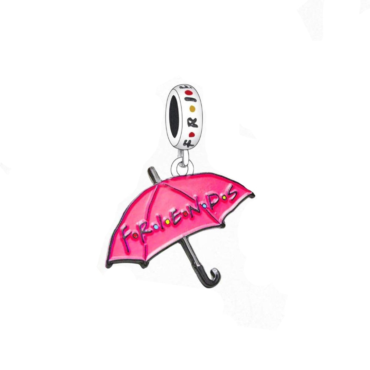 Charms Guarda-Chuva Friends - 100% Prata 925 Esmaltada